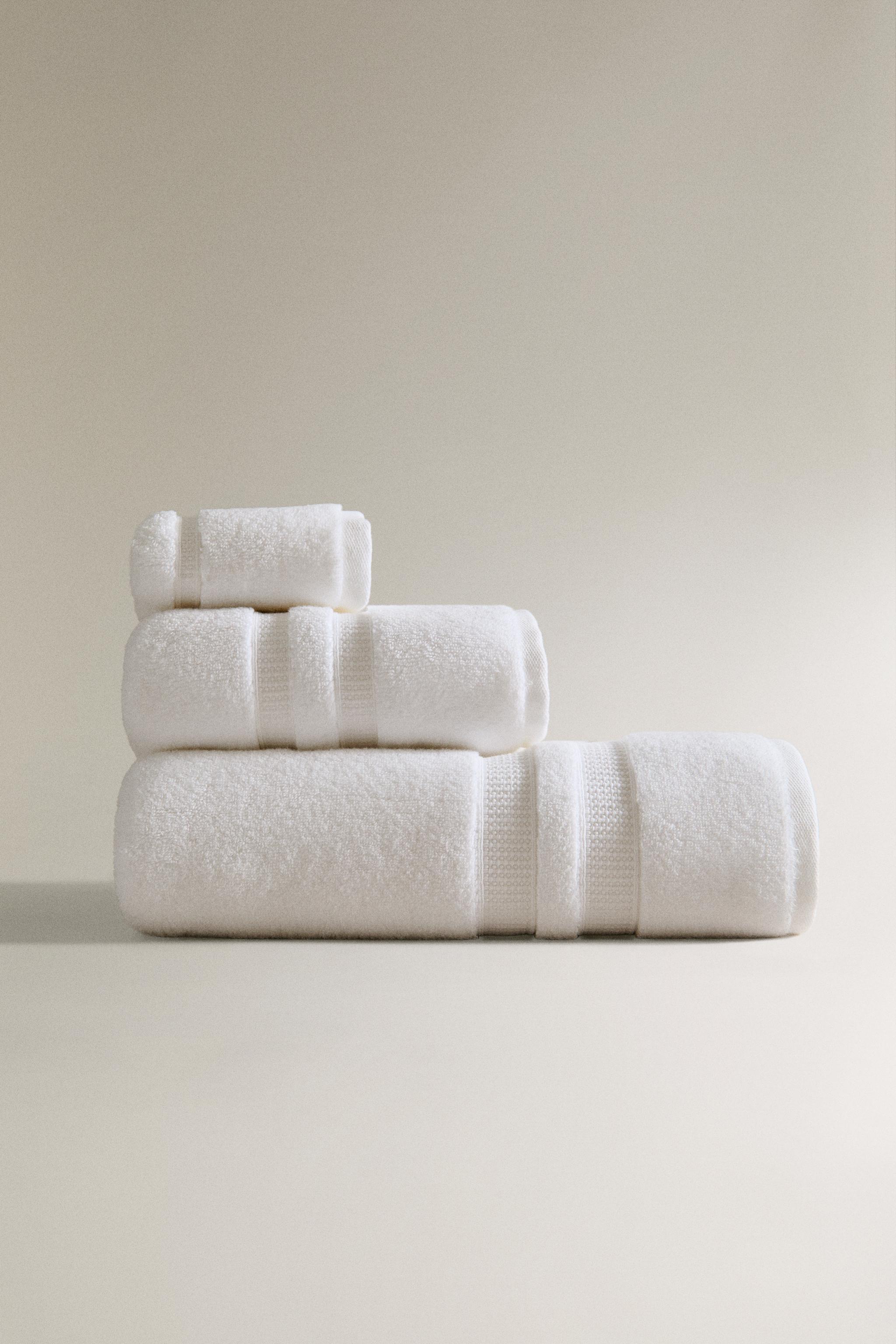 SERVIETTE DE BAIN EXTRA-DOUCE DOUBLE FRISE